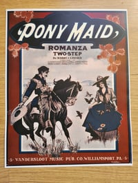 Image 1 of Pony Maid 1900s romantic art print