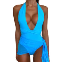 Image 2 of OCEAN BODYSUIT & SARONG