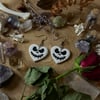 Jack Skellington Heart Earrings