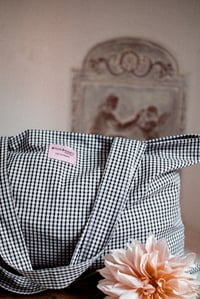 Image 12 of Tote bag [Vichy noir]