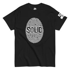 Image of White Printed Solid T-Shirt