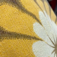 Image 4 of Bright Yellow Flower Burst Barkcloth Bag