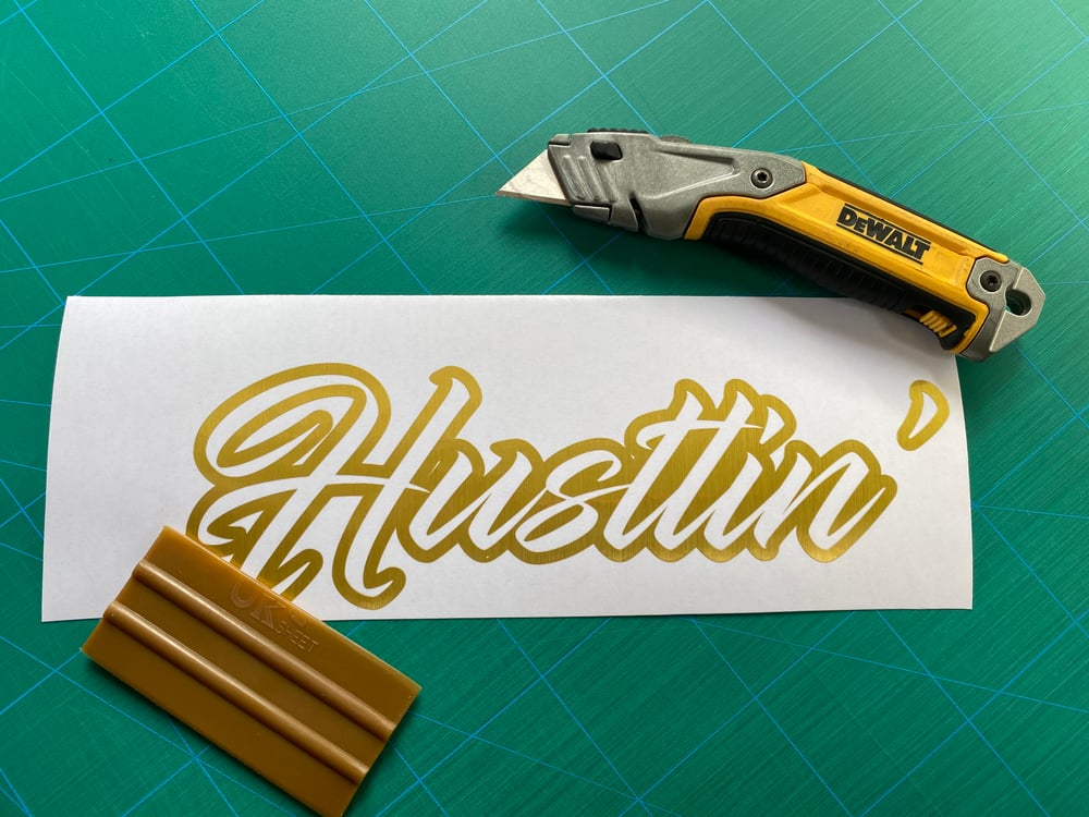 Image of 12" Hustlin' Decal 