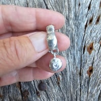 Image 1 of Dangle Moissanite Huggie 3