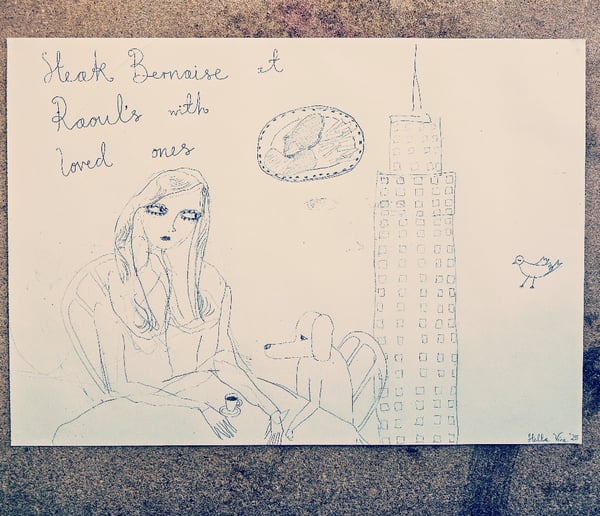 Image of 'Steak Bernaise at Raoul's with loved ones'