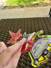 Image 2 of TV Time 6” Rainbow Acrylic Standee!