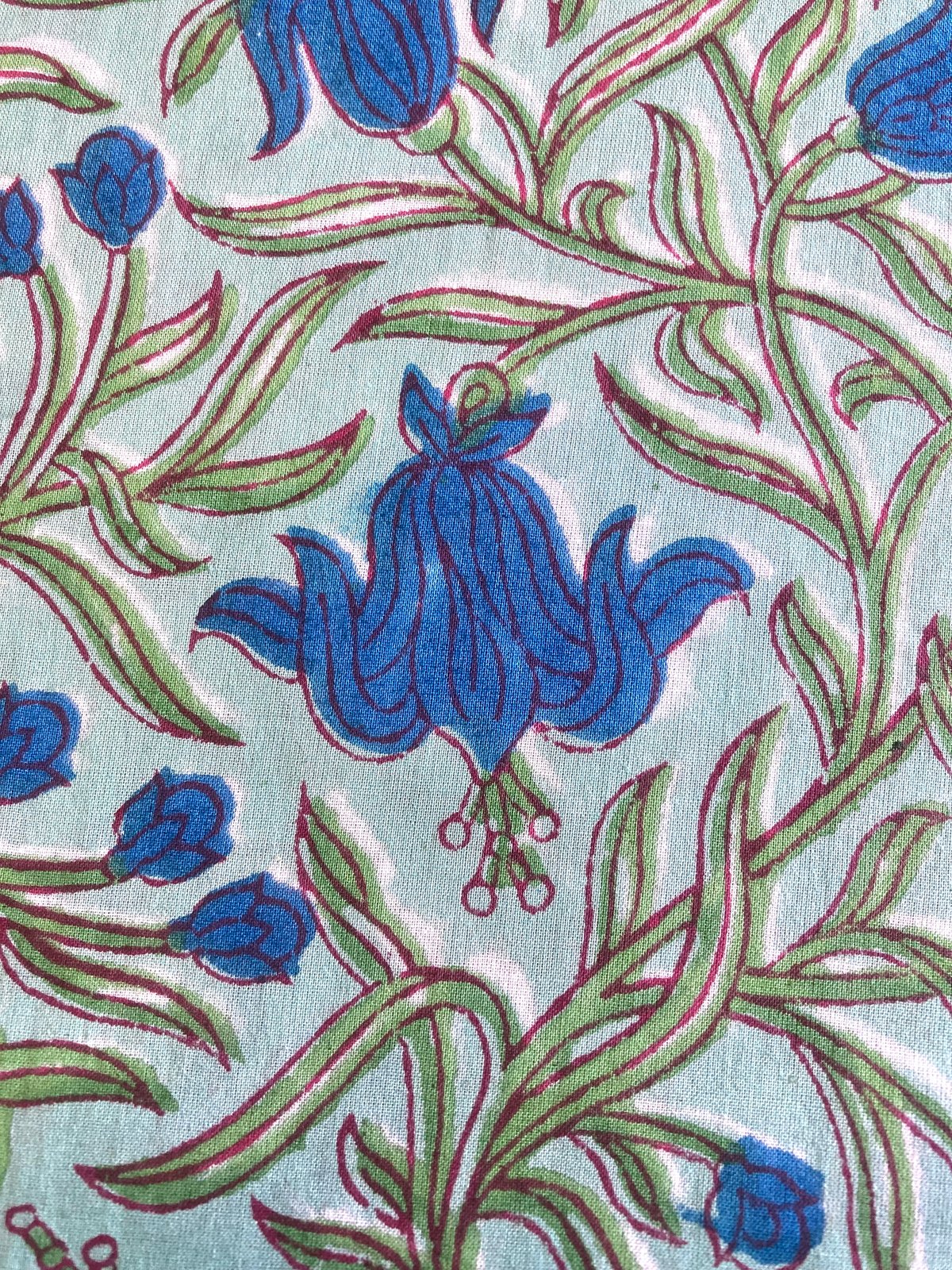 Image of Namasté fabric  Lys Bleus 