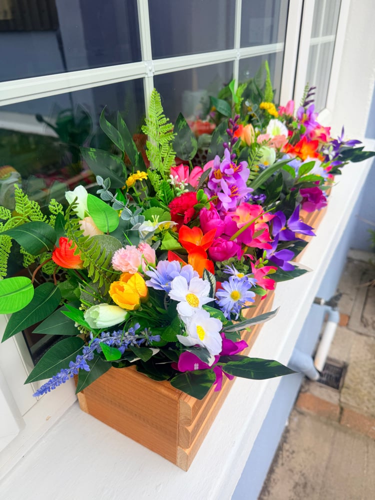Image of Wooden Floral Box (pair) 