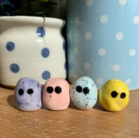 Image 4 of Mini Egg Guy Small (Pink or Yellow) Standing Decoration (seconds)