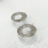 Image 2 of Rose Window Fine Silver Earrings