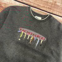 Image 2 of Vintage Hooked Lures Crewneck