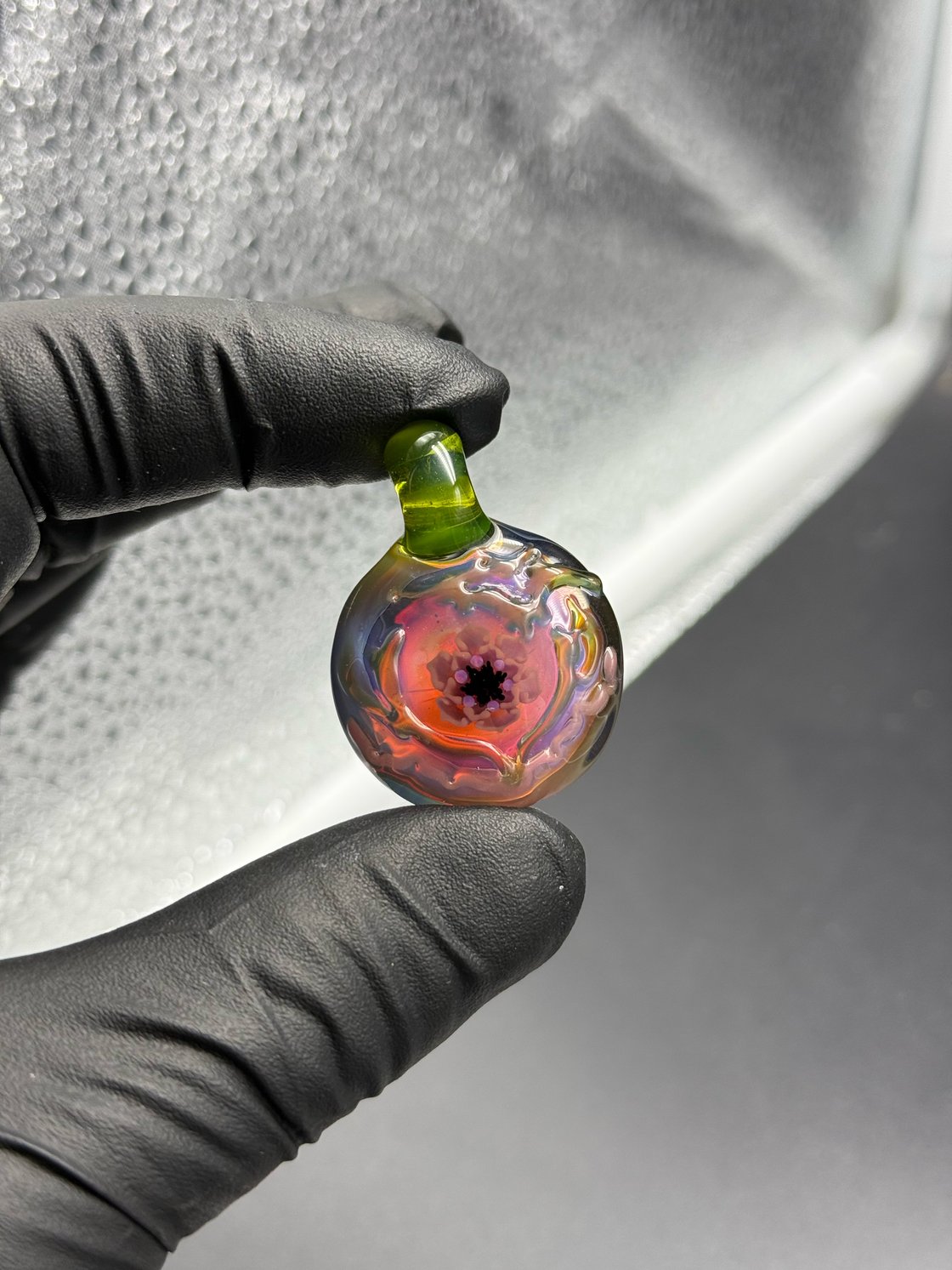 Image of Pink flower pendant 