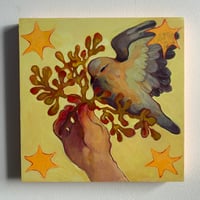 i promise to be gentle with your bleeding heart original painting