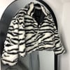 Zebra Faux Fur Jacket