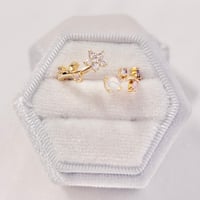 Image 1 of Opal Flower Vine Ring