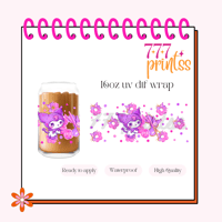 Purple K Taro UV DTF Cup Wrap