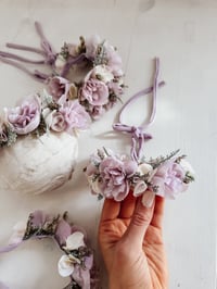 Image 6 of purple peonies halo