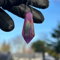 Image 5 of Crystal Pendant 3 - UV Psychedelic Pink
