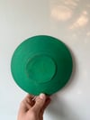 Painted Cherry Plate- Teal