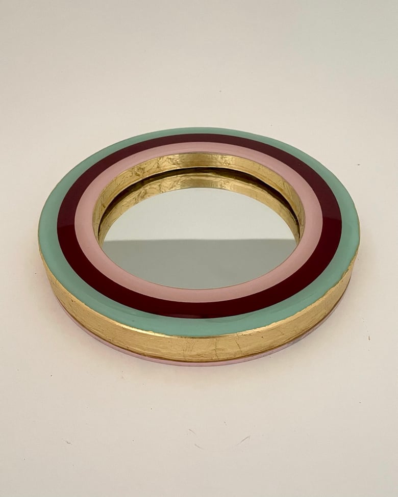 Image of Modernist Mirror Pink/Burgundy/Light Blue 