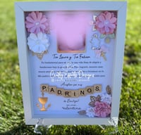 Image 2 of Baptism Proposal Shadow Box| Propuesta de Padrinos para Bautizo