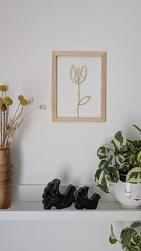 Image 3 of Cadre tulipe dorée