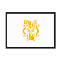 Home EVOLVED SOUL Framed matte paper poster