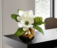 Image 3 of  Magnolia Gold Glass Ball Vase Set
