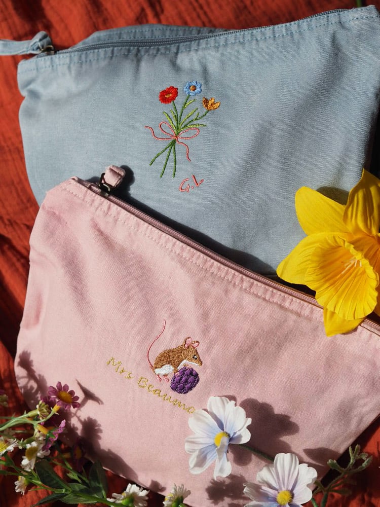 Image of Denim Accessory bag - 5 colours available