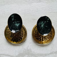 Image 3 of DOUBLE DISC EARRINGS