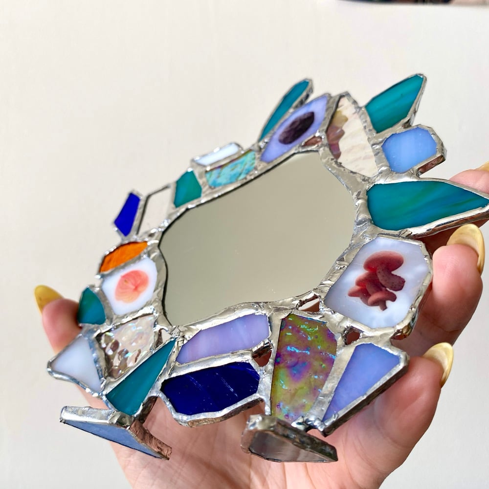 Image of Stained Glass Mirror #3 *Sample*