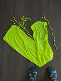 neon yellow dress (sz med) 
