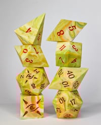 Image 1 of Sunlit Glade<br>Jesmonite 8 Piece Polyhedral set