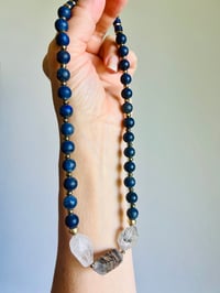Image 1 of *new* TRIPLE T + LAPIS necklace