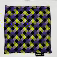 Image 2 of Abstract - Purple & Green Plaid