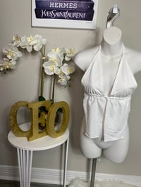 Image 2 of Pi Crop Top White