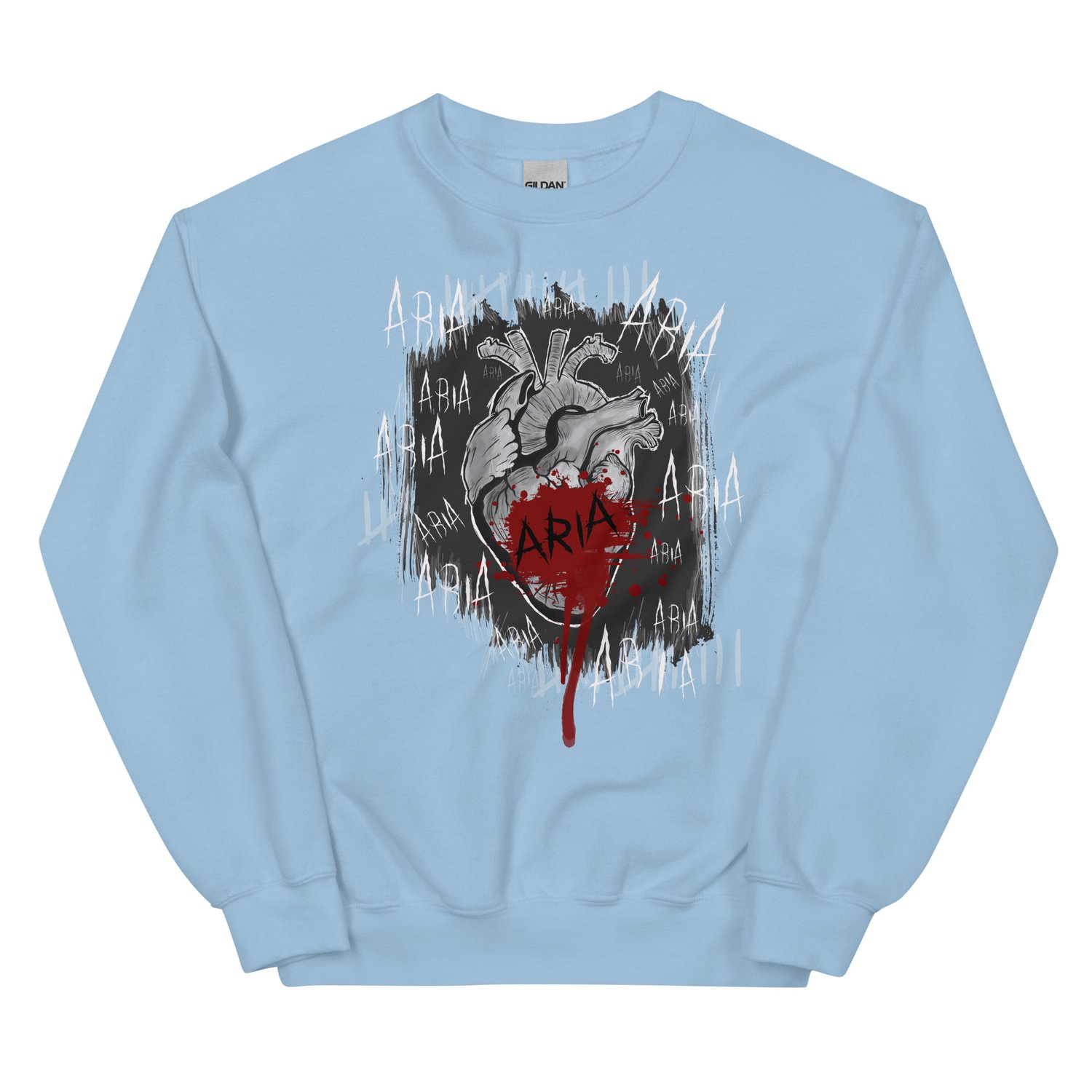 Image of Officially licensed Leigh Rivers psychotic obsession Aria heart Unisex Sweatshirt