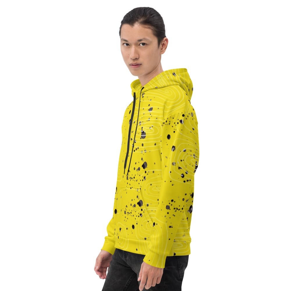 Image of Doodle Dot Unisex Hoodie Illuminating yellow