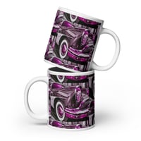 ArtxAdrienne "Artful Chevy Car" Mug 20oz- Magenta Hue