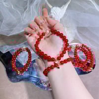 Image 4 of Red agate bracelet 红玛瑙珍珠手链