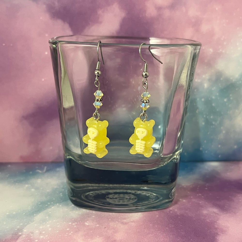 Image of Skeleton Gummy Bear Earrings