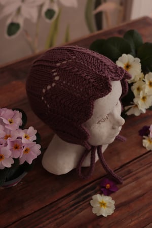 Image of Bonnet Bluebell - Dusty Plum - Size 6-12 Months 