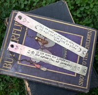 Image 1 of Brass bookmarks with gemstone 