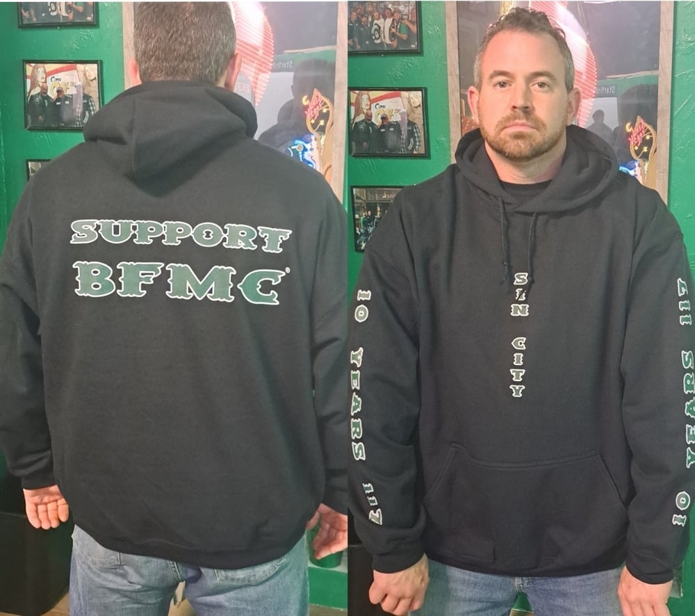 Image of 10 Year Anniversary Sin Sity Support Pullover Hoodie 