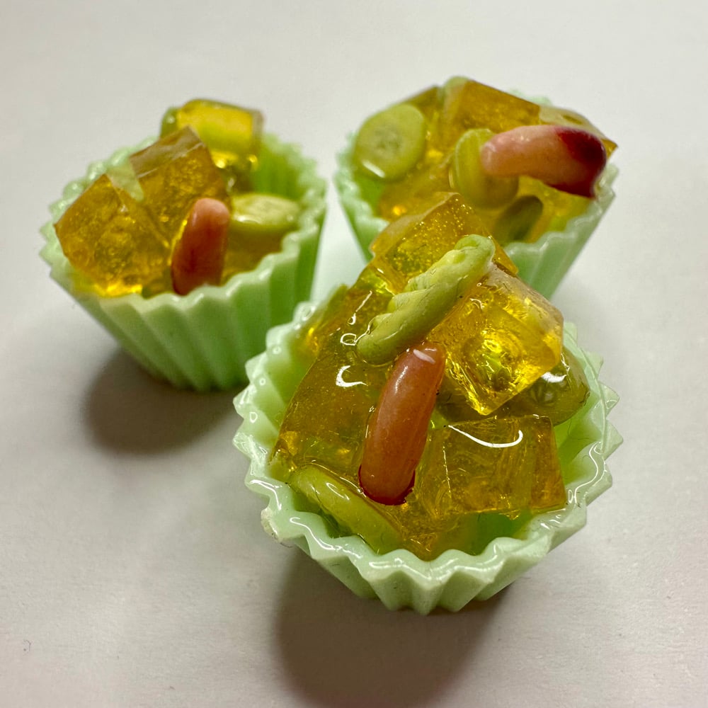 Image of Cubed Gelatin with Severed Finger