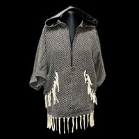 Image 1 of Black & White Throw Hoodie