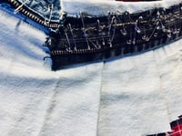 Image 2 of Pleated Wrap Denim Mini