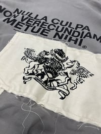 Image 3 of NULLA CULPA GREY PATCH HOODIE