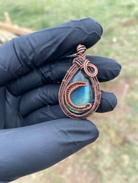 Image 4 of  Labradorite crescent moon