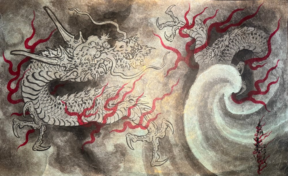 Image of Tim Lehi “Dragon 4” Original Art